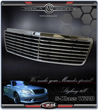 S-Klass - W220 99-05 - Avantgrill med ram 99-02