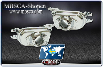 C-Klass - W203 01-06 - Klarglas Dimljus projektor i krom. 2st