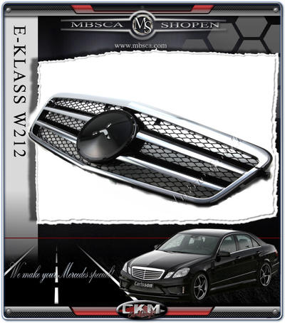 E-Klass - W212 09- - Avant sport grill med stjärna 1st