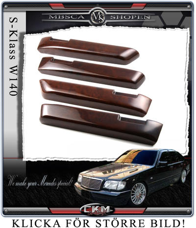 S-Klass - W140 92-98 - Ädelträ dörr armstöd/Handtag